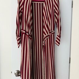 Zara Woman Striped kimono & trousers